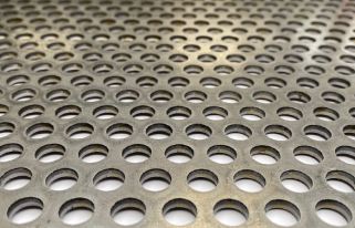Stalen plaat - Ronde perforatie