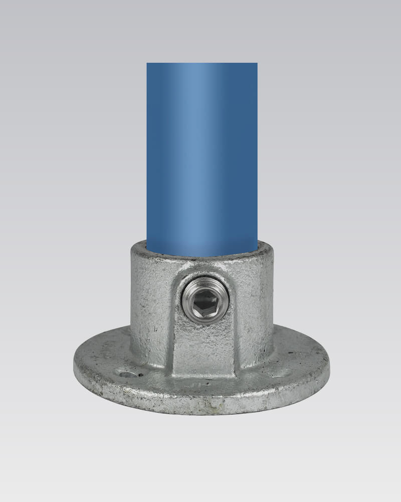 Buiskoppeling - Ronde voetplaat (Nr 10)