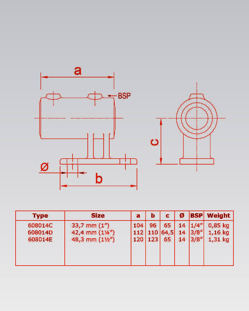 Buiskoppeling - Boeiboorbevestiging (verticaal) (Nr 14) - Afbeelding 3