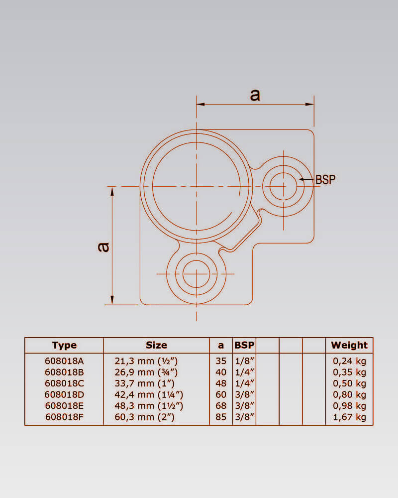 Buiskoppeling - Drieweg kniestuk 90° (Nr 18) - Afbeelding 3