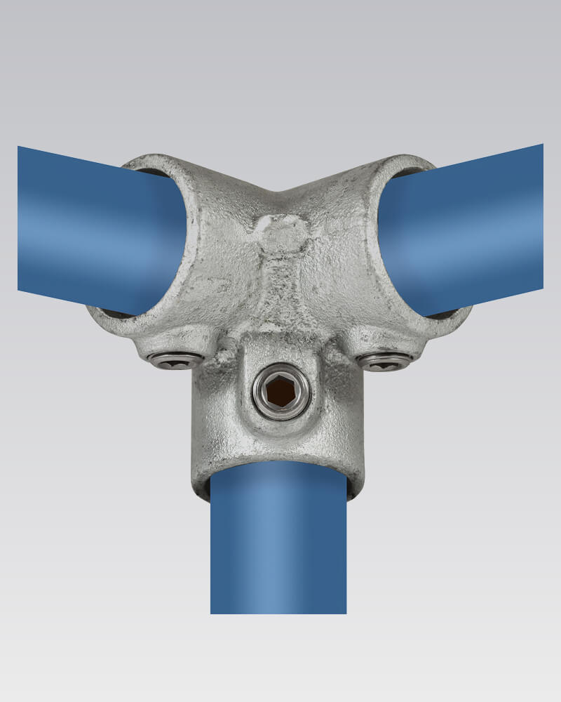 Buiskoppeling - Drieweg kniestuk 90° (Nr 18)