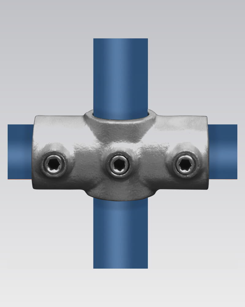 Buiskoppeling - Kruisstuk in één vlak (Nr 22)