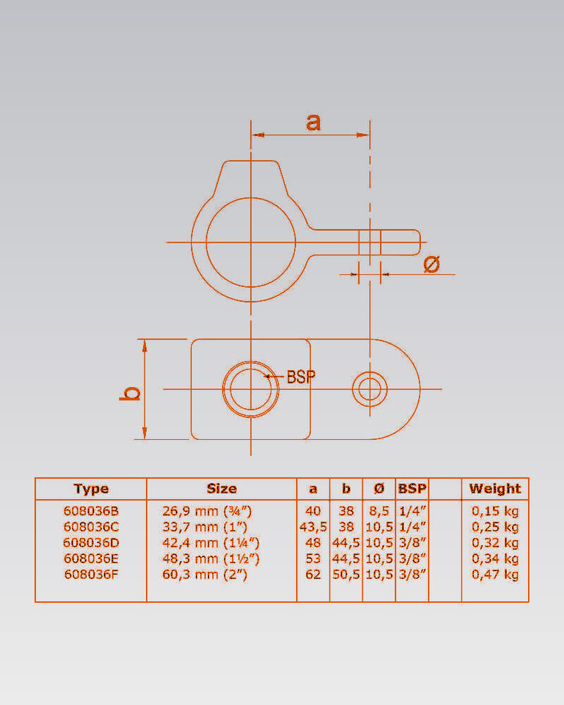 Buiskoppeling - Oogdeel scharnierstuk (Nr 36) - Afbeelding 3