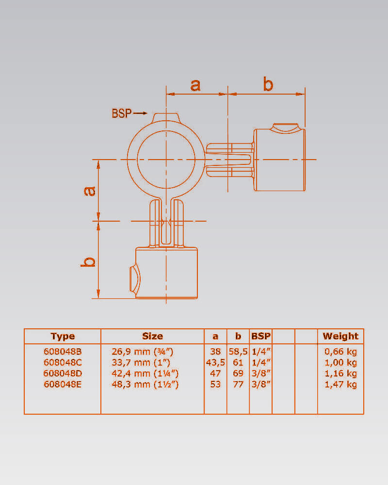 Buiskoppeling - Dubbel scharnierstuk 90° (Nr 48) - Afbeelding 3