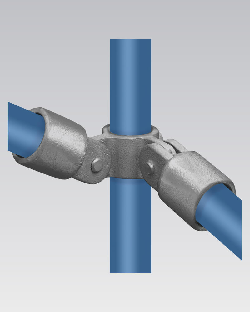 Buiskoppeling - Dubbel scharnierstuk 90° (Nr 48)