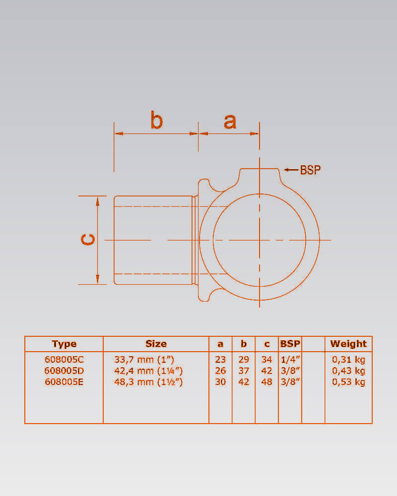 Buiskoppeling - Ring met opening (Nr 5) - Afbeelding 3