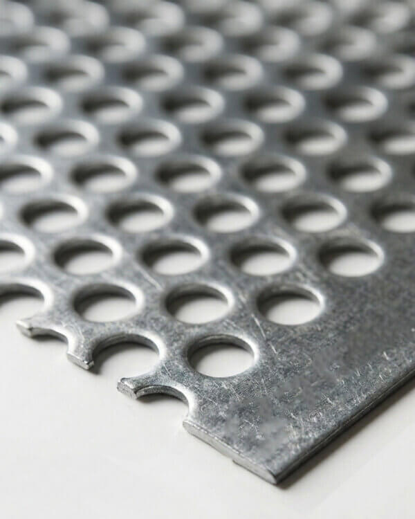 Geperforeerde plaat rond | Blank, verzinkt, RVS & messing