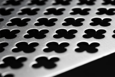 Close-up klaverblad perforatie