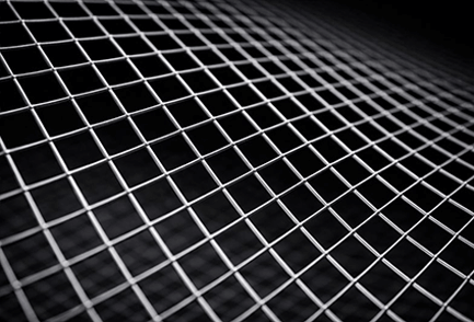 Close-up Gepuntlast of gelast gaas op rol